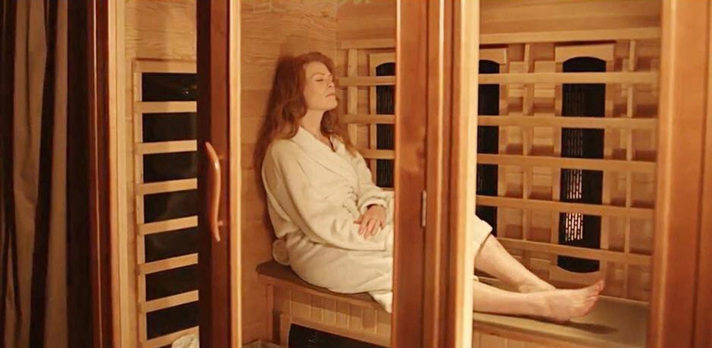 A lovely woman in the sauna at The Body Spa