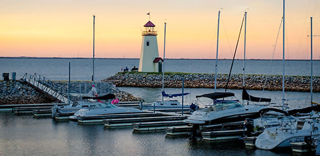 The view at Lake Hefner