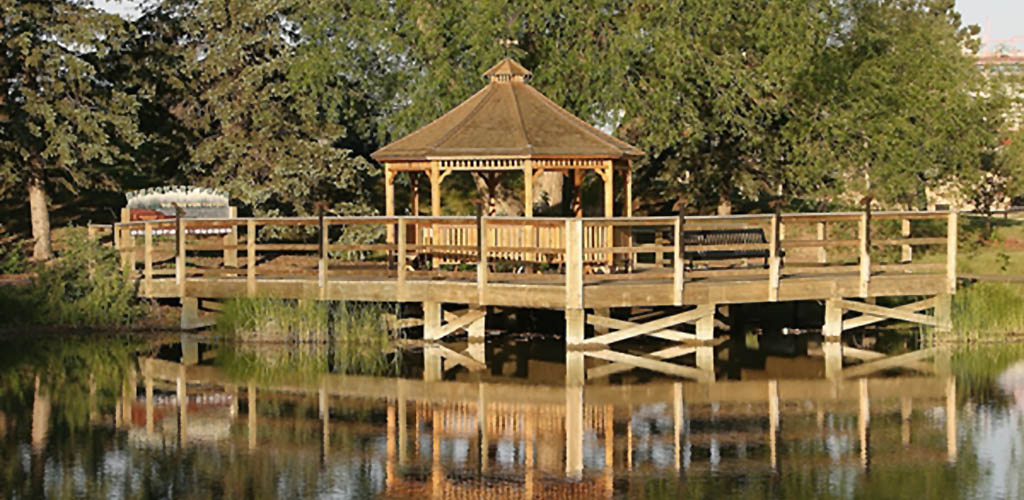 A beautiful gazebo at Lions Park