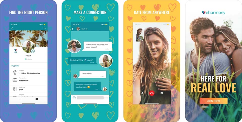 eHarmony on iOS