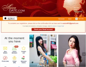 AsianBeauties.com main page