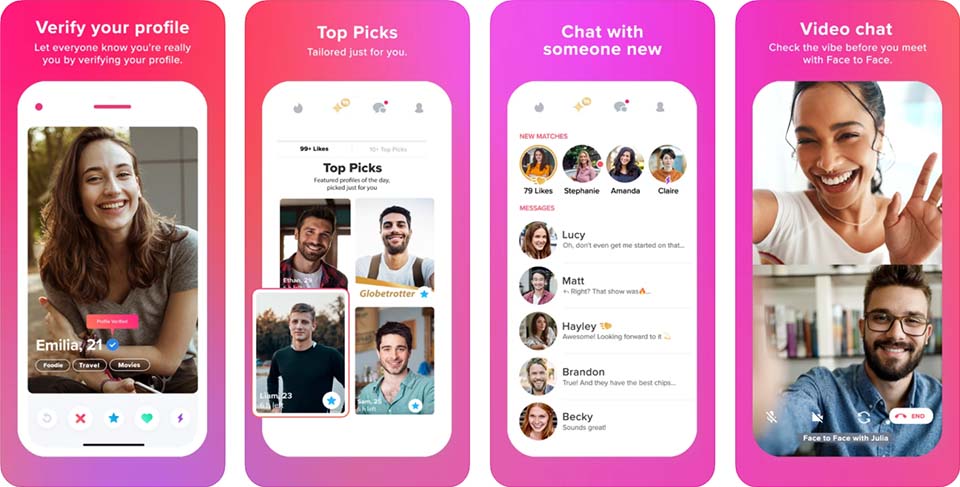 Tinder iOS features