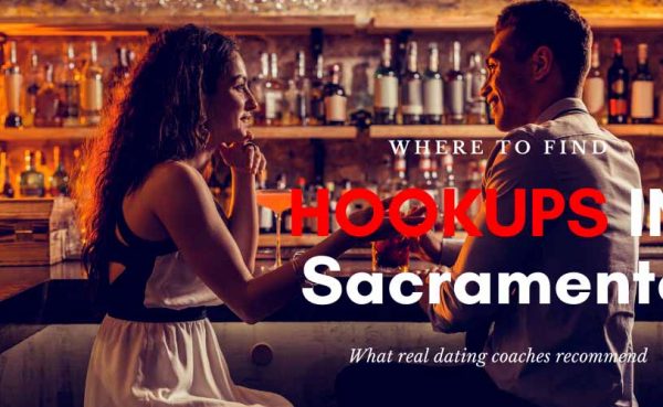 A beautiful woman looking for Sacramento hookups at a bar