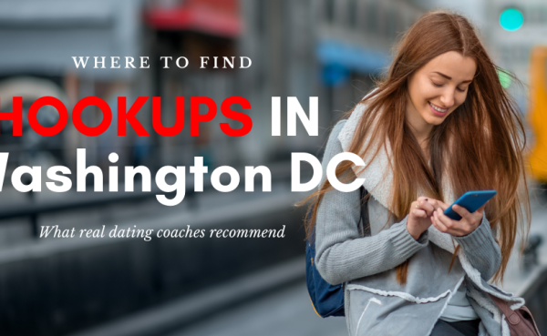 A woman checking out some ways to find Washington DC hookups online