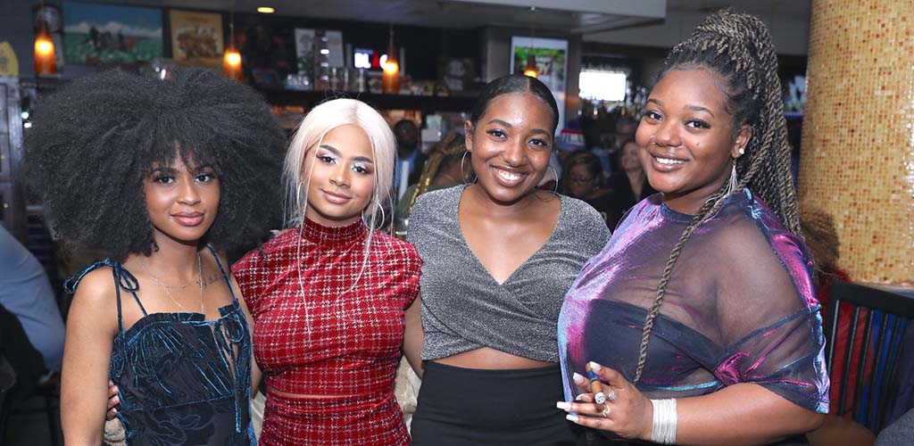 A group of black women at Tailored Smoke Cigar Lounge