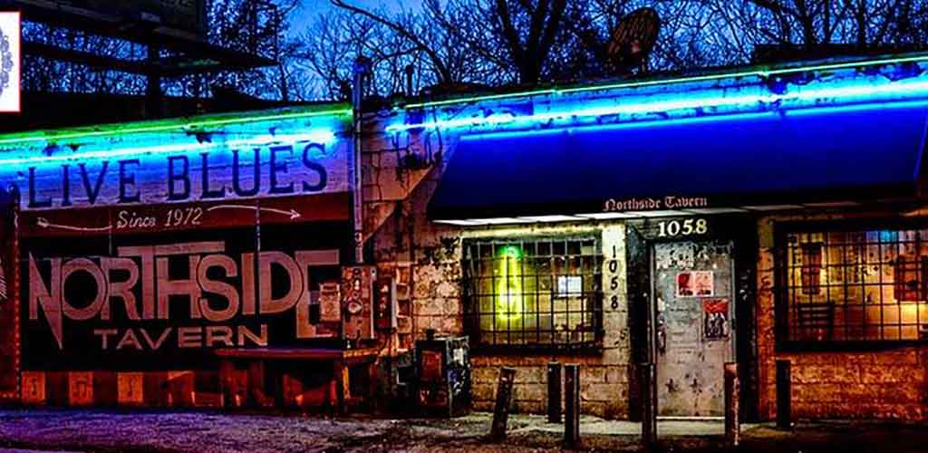 Northside Tavern at night