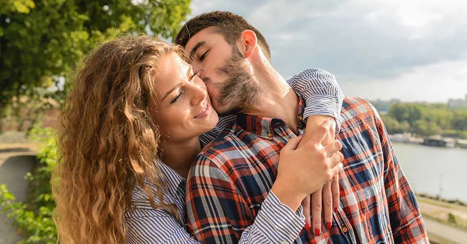 Happy couple in a long-term relationship