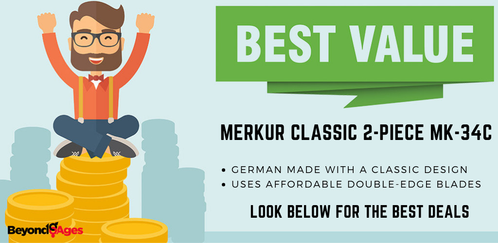 The Merkur Classic 2-piece offered the best value men's razor for black men