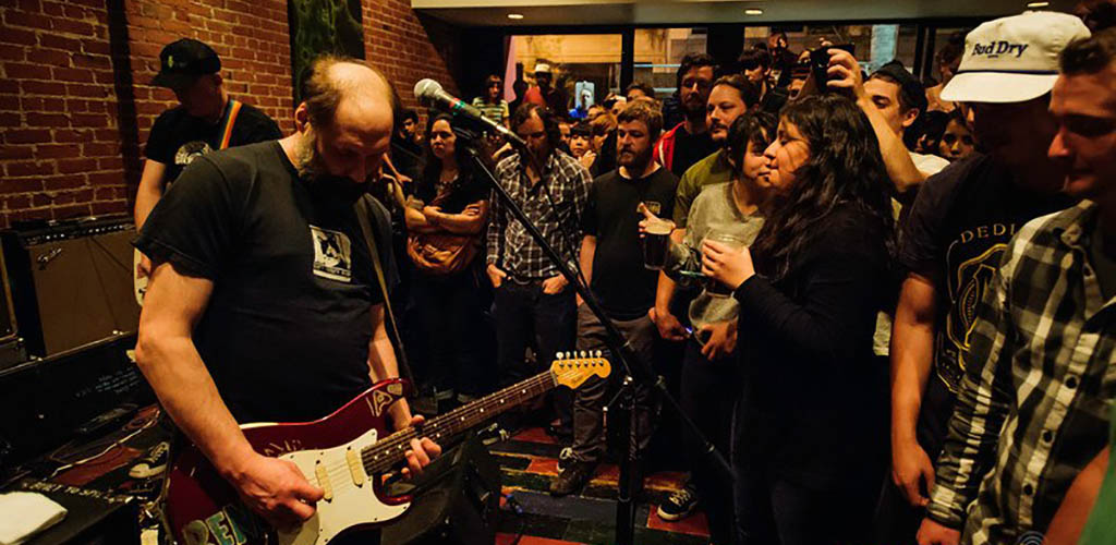 A live music performance at Cafe Stritch