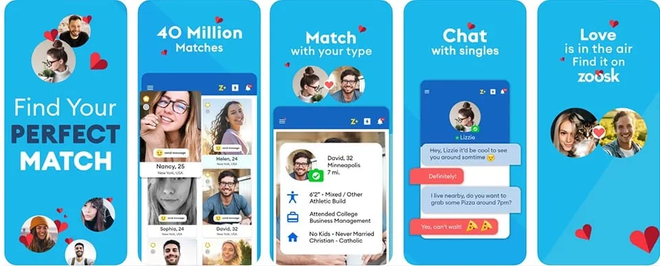 iOS Zoosk screenshots