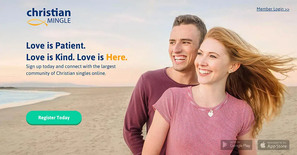 Christian Mingle landing page