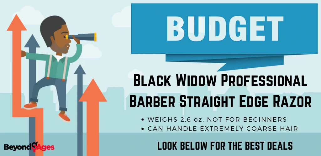 The Black Widow Professional Barber straight razor is the budget straight razor to prevent ingrown hairs and razor bumps