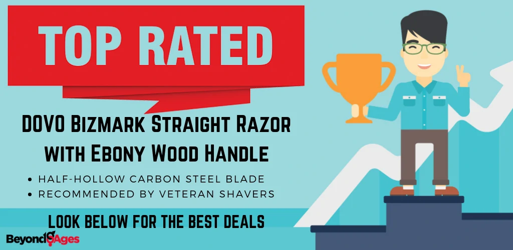 The DOVO Bizmark Straight Razor with Ebony Wood Handle is the top rated straight razor to prevent ingrown hairs and razor bumps