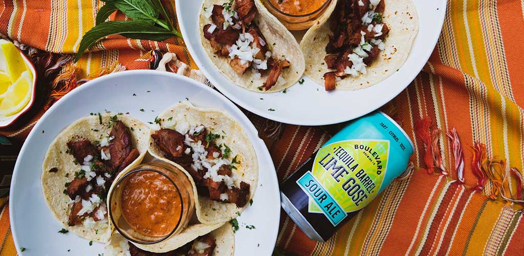 Tacos and a signature brew from Boulevard Brewing Company