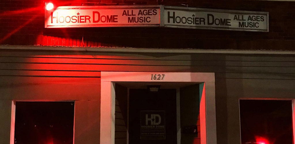 The unassuming entrance to Hoosier Dome