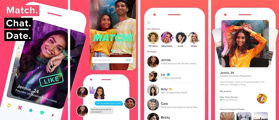 Tinder Android screenshots