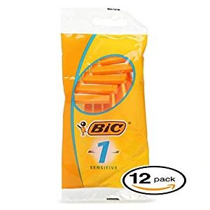 BIC Sensitive Single Blade Shaver is the best budet disposable razor for sensitive skin