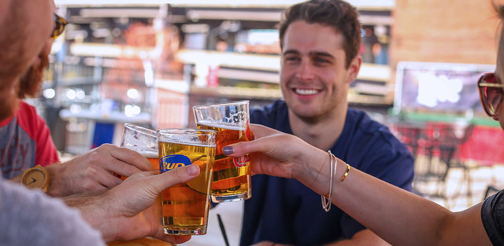 Several singles at St. Paddy O’s having a drink