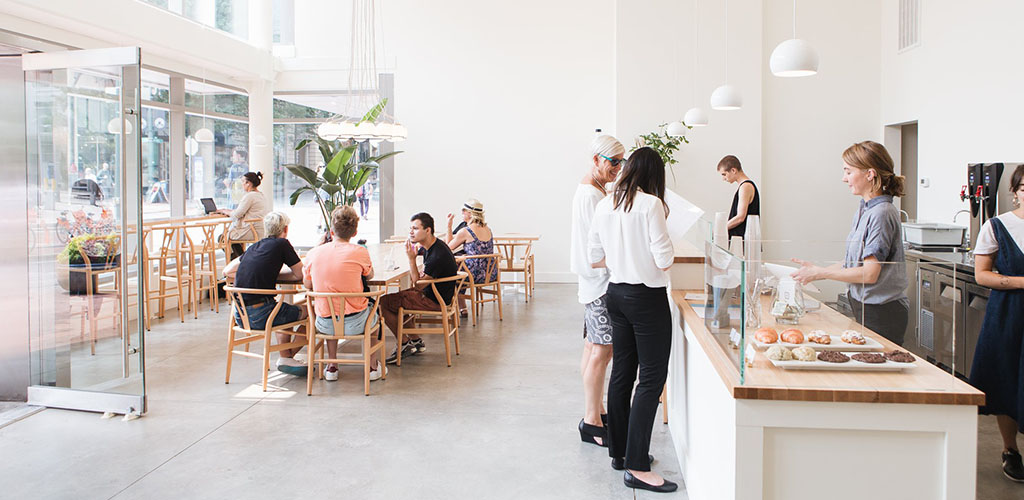 The bright interiors of Tea Bar