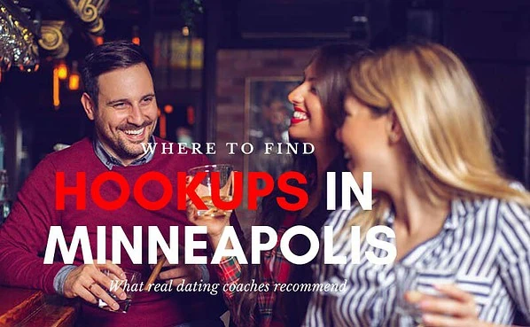 Singles having drinks at a bar looking for Minneapolis hookups