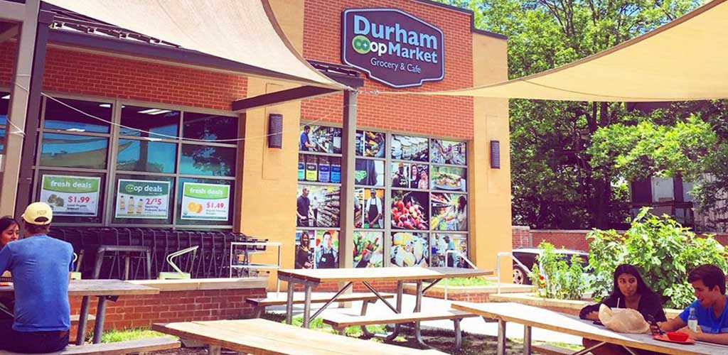 The outside of Durham Co-op Market