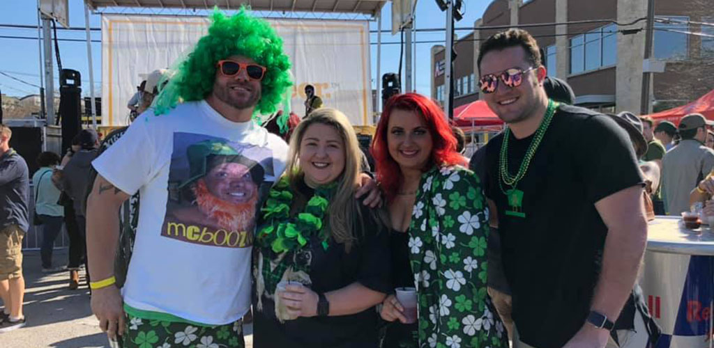 BBW in Fort Worth at the street party of Poag Mahone's Irish Pub