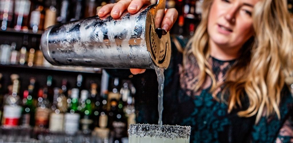 The cute bartender making margaritas at the Keefer Bar in Vancouver