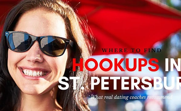 Woman in sunglasses searching for hookups in St. Petersburg
