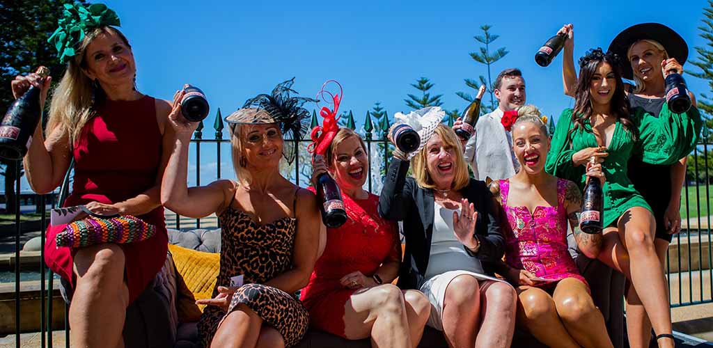 Old Newcastle singles holding champagne and hooking up at Customs House