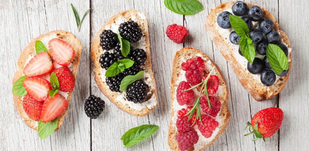 Fruit bruschetta from Fresh Street Market