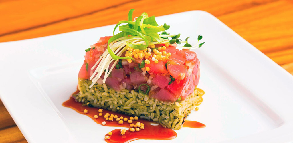 A poke dish from Kuhio Beach Grill