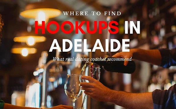 Man and woman having wine waiting for Adelaide hookups