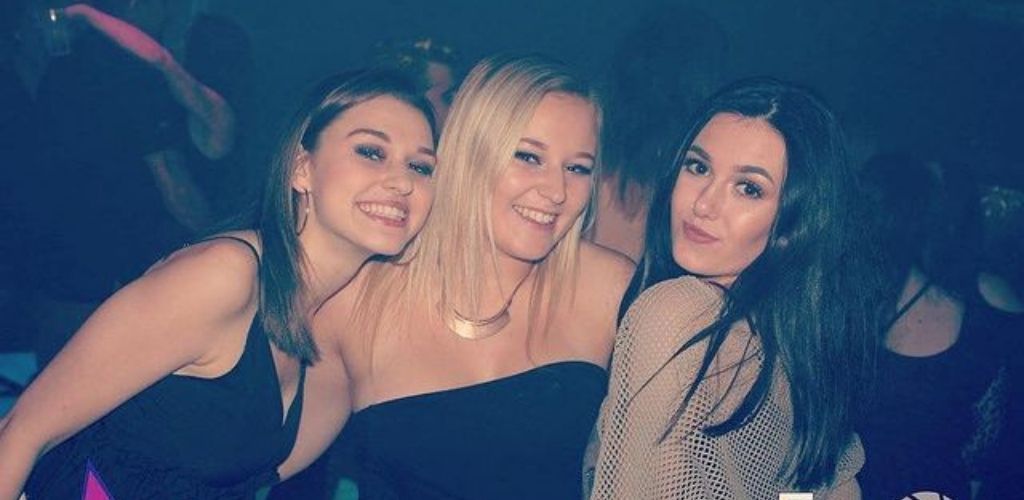 3 Cute Bradford girls partying and hooking up at Flares-Reflex nightclub