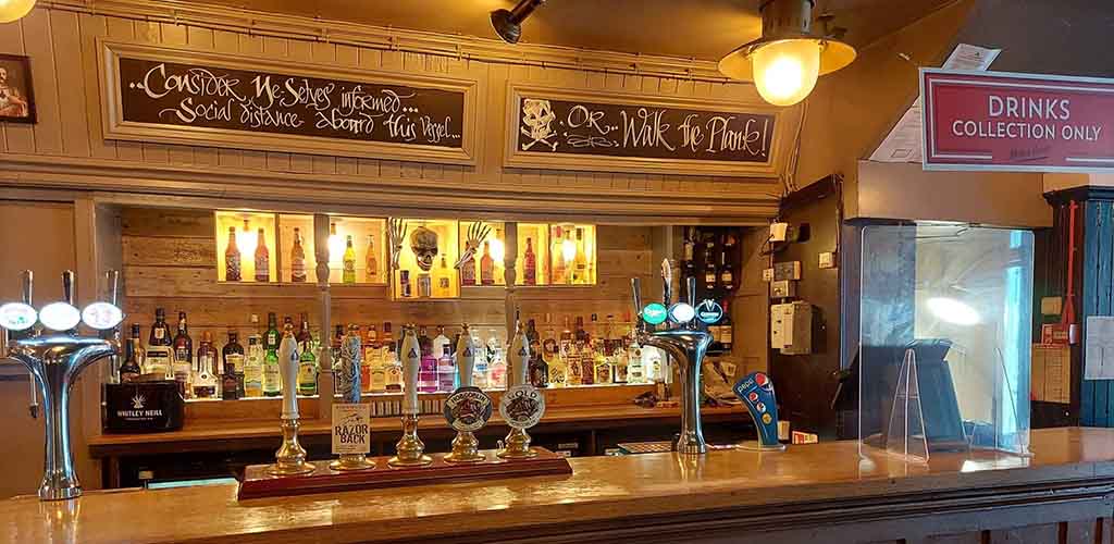 The bar area of The Ship