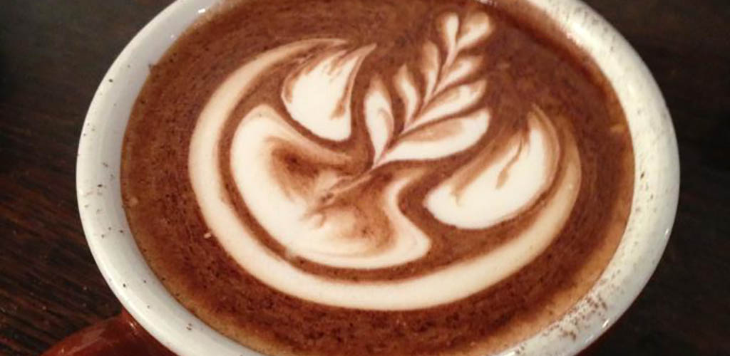 Latte art from Lamason Brew Bar