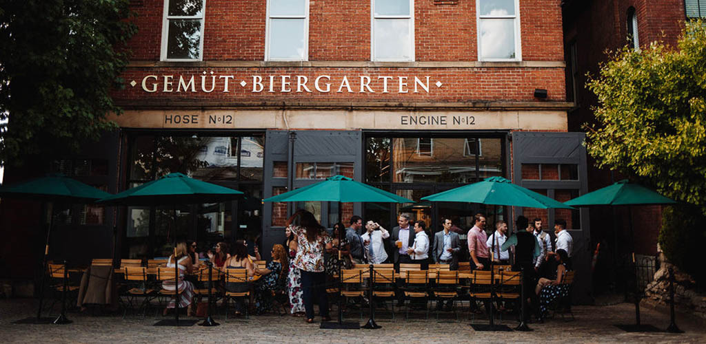 Gemüt Biergarten is a Columbus singles bar full of girls