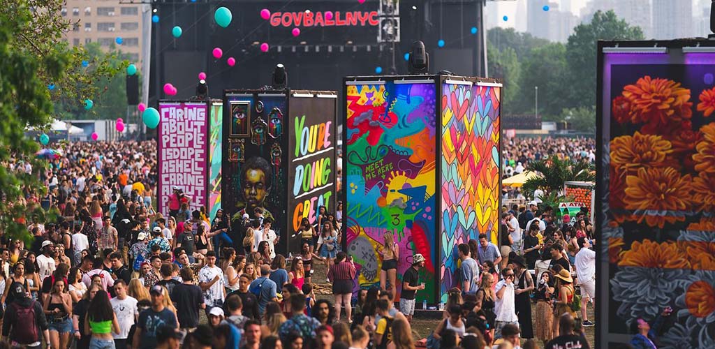 The vibrant throng of people turning up to Governors Ball