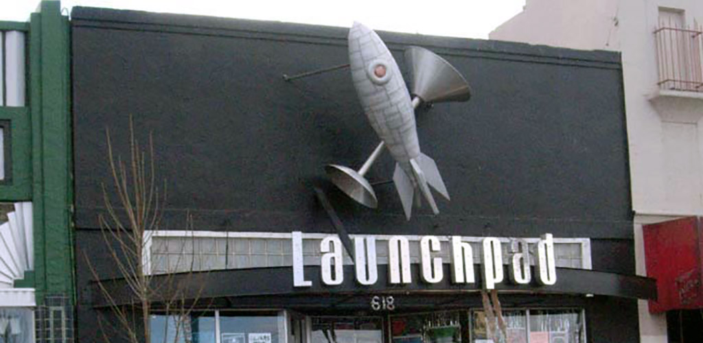 Signage of Launchpad live music hall