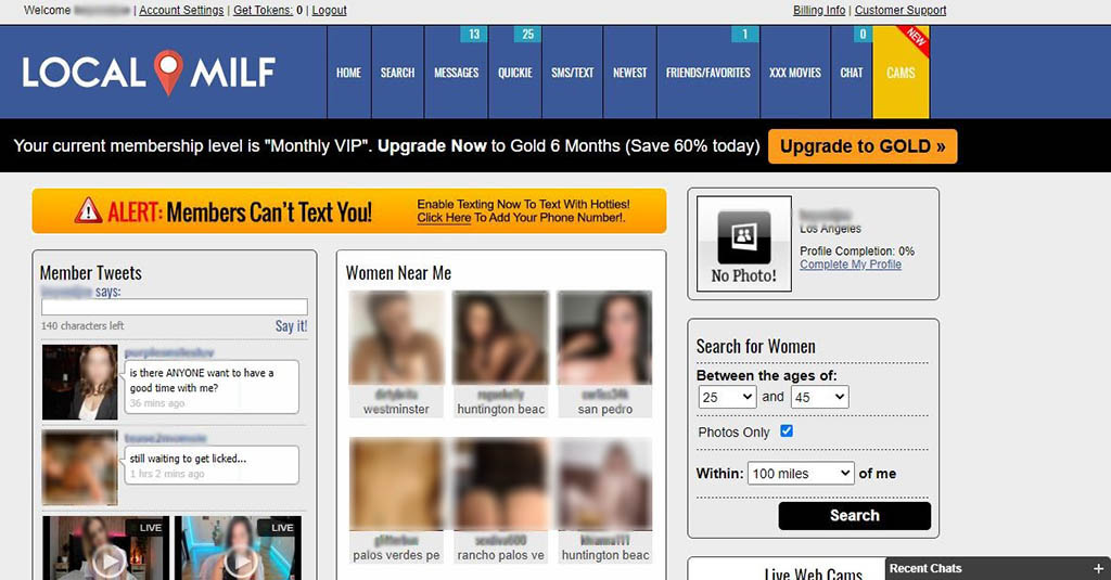 LocalMILF.com Empty Profile