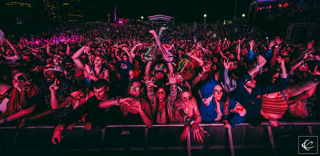 The giant crowd at Movement Electronic Music Festival