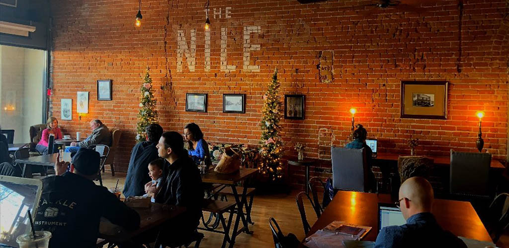 The rustic Nile Coffee Shop