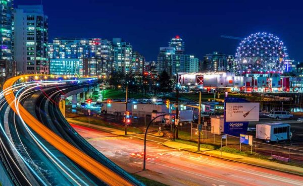 The skyline of Vancouver Canada