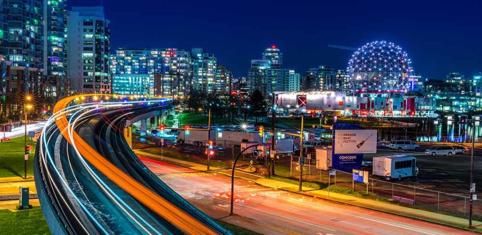 The skyline of Vancouver Canada