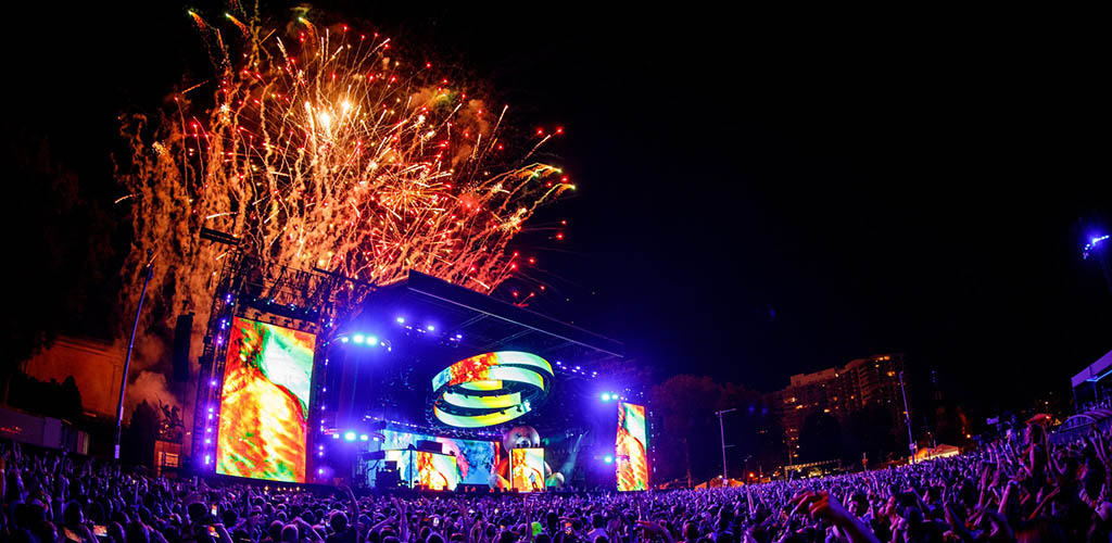 Fireworks at the Made in America Festival