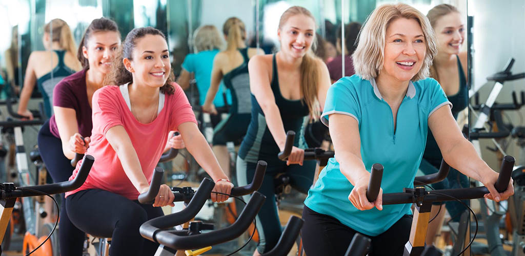 A fun cycling class at Ochsner Fitness