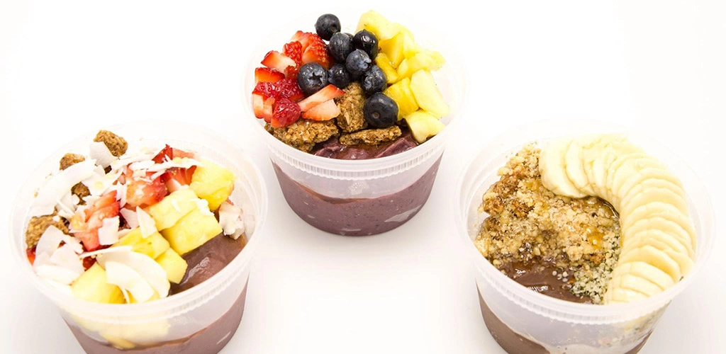 Acai bowls from Ediblend Superfood Cafe