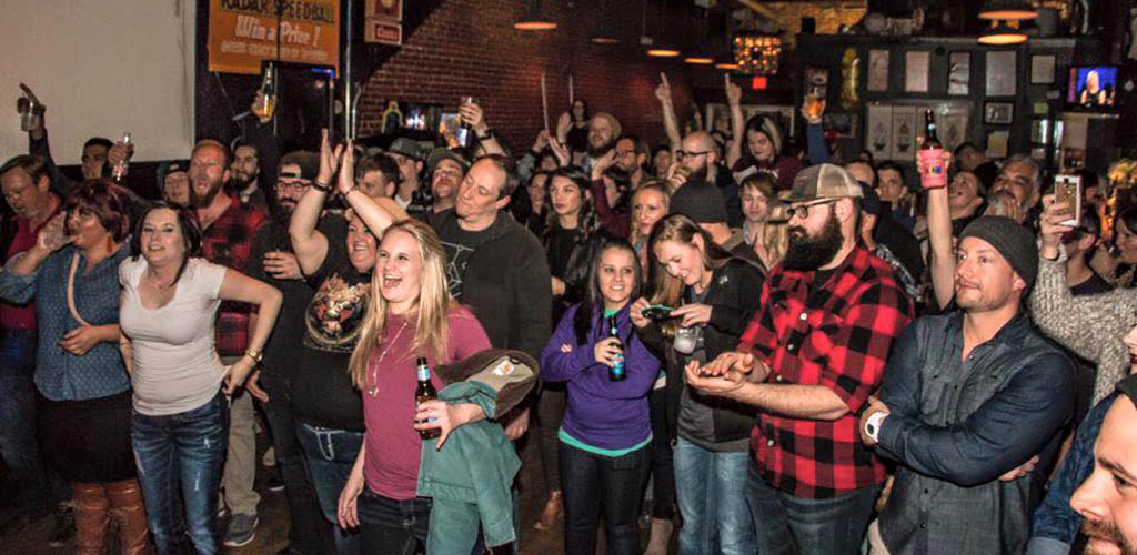 The fun, young crowd of Lucky's Everyday