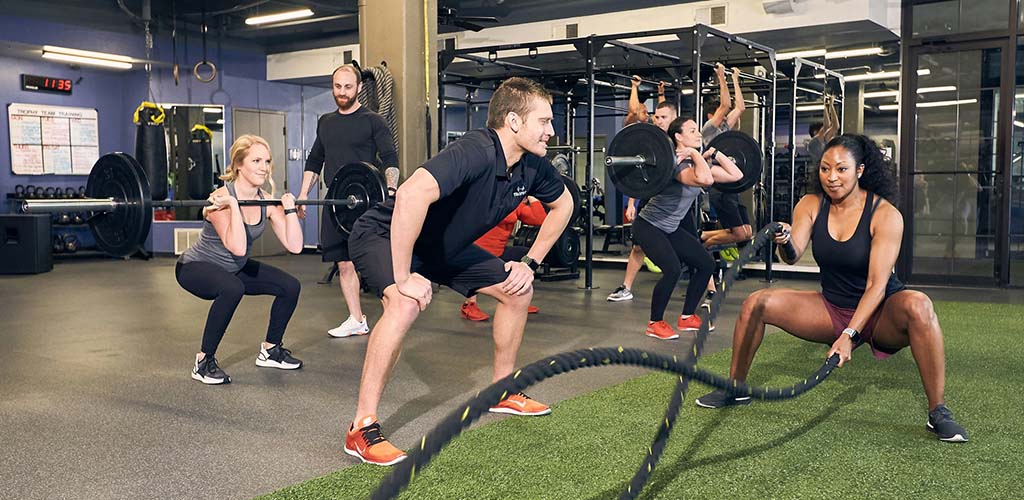 People working out at Trophy Fitness