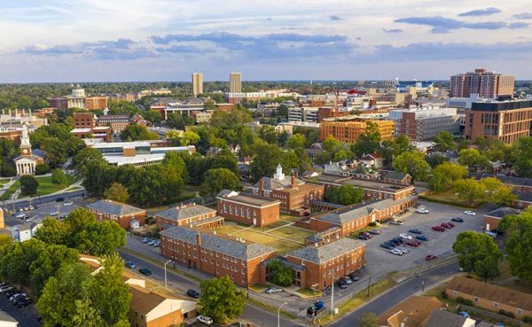 A clear, bright day in Lexington