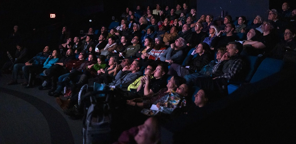 The audience during a film showing at the Anchorage International Film Festival